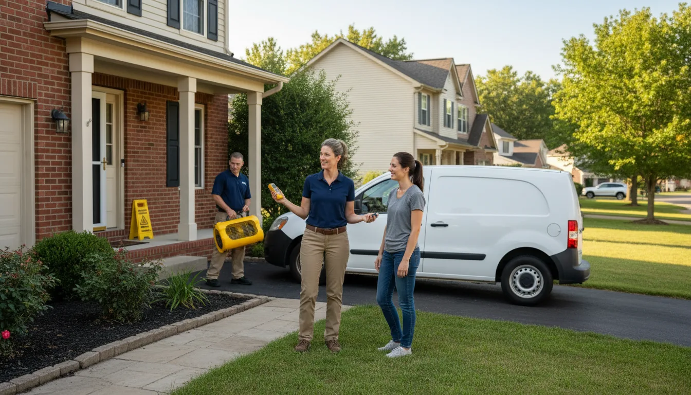 Residential water damage restoration in Haverford, PA